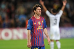 Messi atônito após a derrota